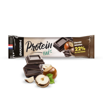 Barre Protéinée Overstims Chocolat Noisette – 22% Protéines