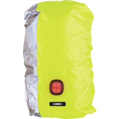 Housse de sac à dos ABUS Lumino jaune fluo réfléchissante Housse de sac à dos ABUS Lumino jaune fluo réfléchissante