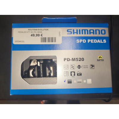 PEDALES SHIMANO PD-M520 L PEDALES SHIMANO PD-M520 L