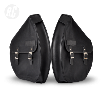 Paire de sacoches de selle SLIM noires - RUFF THE RUFFIAN Paire de sacoches de selle SLIM noires - RUFF THE RUFFIAN