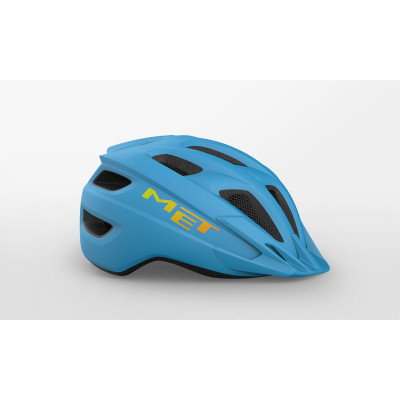 Casque vélo enfant MET Crackerjack bleu 52-57 cm LED