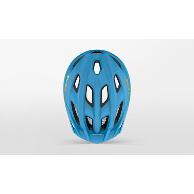 Casque vélo enfant MET Crackerjack bleu 52-57 cm LED