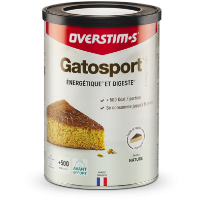 Gatosport Overstims 400g Nature - Gâteau Énergétique Pré-effort