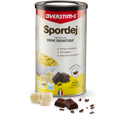 Spordej Overstims Banane-Chocolat 700g – crème énergétique