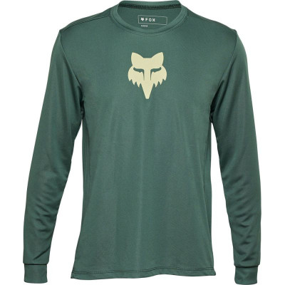 Maillot Fox Ranger LS enfant vert VTT respirant Maillot Fox Ranger LS enfant vert VTT respirant
