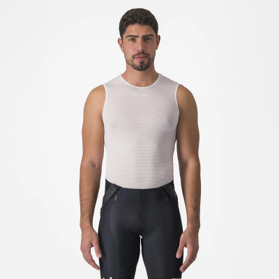 Maillot Castelli Pro Mesh 2.0 sans manches - Taille L blanc