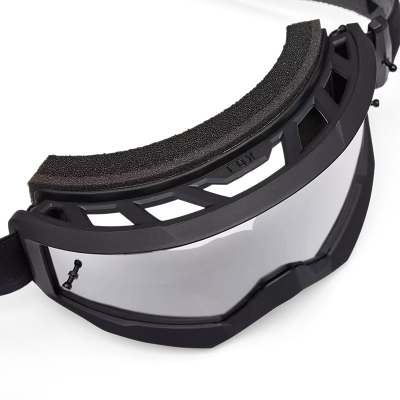 Masque VTT Fox Main Noir - Vision large et confort Masque VTT Fox Main Noir - Vision large et confort