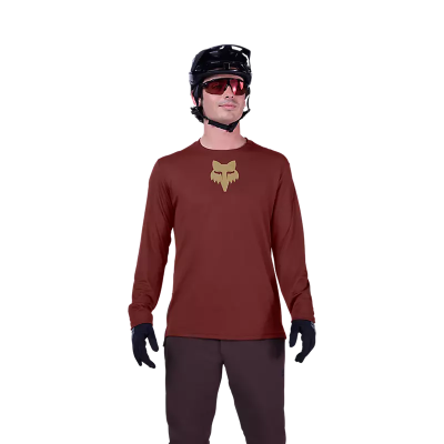 Maillot Fox Ranger LS rouille VTT homme respirant Maillot Fox Ranger LS rouille VTT homme respirant