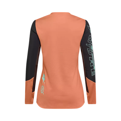 Maillot VTT Fox Defend Elevated Femme Corail Manches Longues