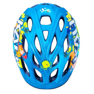 Casque VTT enfant Kali Chakra Monstre Bleu – sécurité & fun