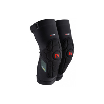 G-Form Pro-Rugged Noir/Rouge – Genouillères VTT