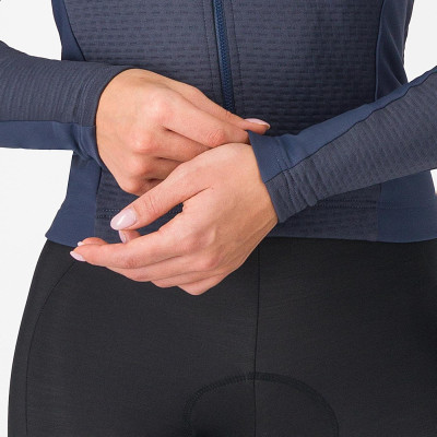 Maillot vélo femme Castelli Sfida 2 W thermique bleu