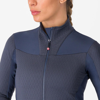 Maillot vélo femme Castelli Sfida 2 W thermique bleu