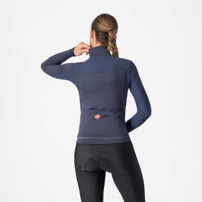 Maillot vélo femme Castelli Sfida 2 W thermique bleu