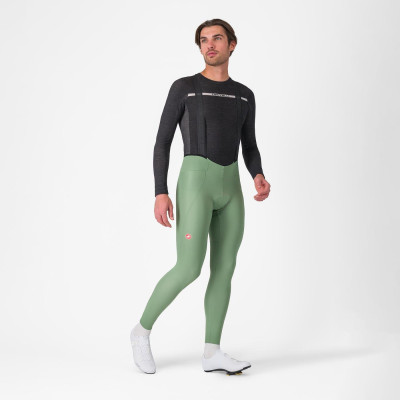 Collant Castelli Espresso vert – Cuissard hiver homme vélo