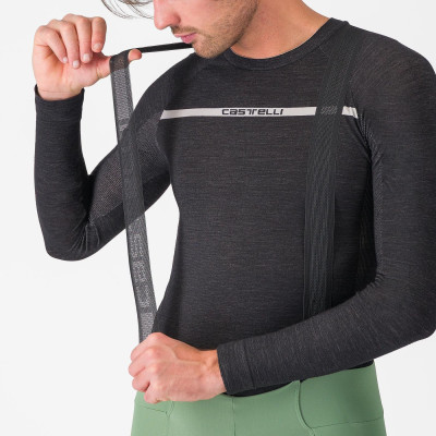 Collant Castelli Espresso vert – Cuissard hiver homme vélo