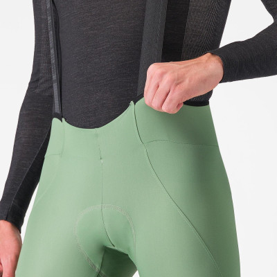 Collant Castelli Espresso vert – Cuissard hiver homme vélo
