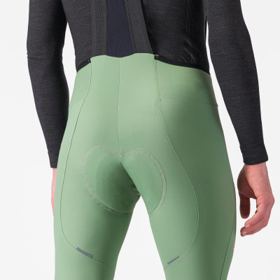 Collant Castelli Espresso vert – Cuissard hiver homme vélo