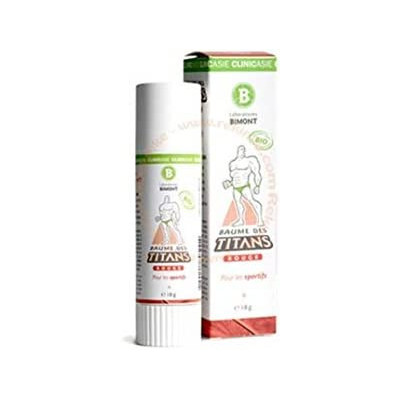 Baume des Titans Rouge Stick – Soin Chauffant Naturel Sport