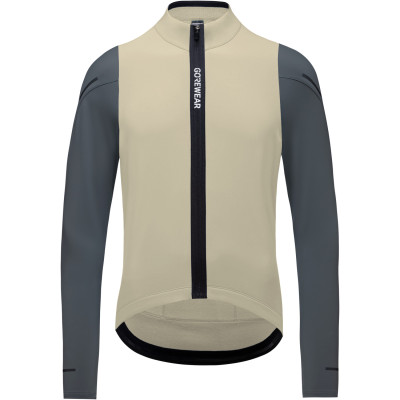 Maillot Gore Spinshift Thermo beige gris homme vélo