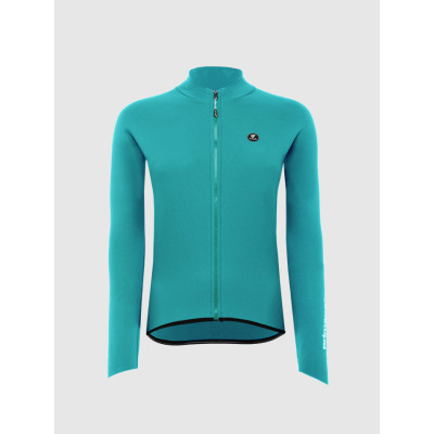 Maillot vélo femme Pissei Primapelle turquoise manches longues