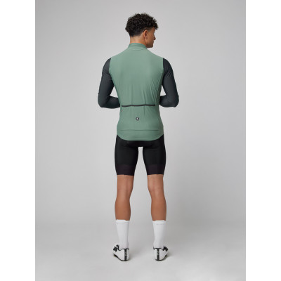 Maillot vélo homme Pissei Monviso kaki manches longues