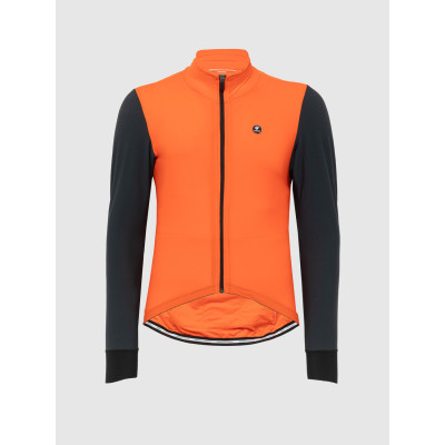Maillot vélo homme Pissei Monviso orange gris manches longues