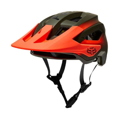 Casque VTT Fox Speedframe Pro MIPS kaki orange