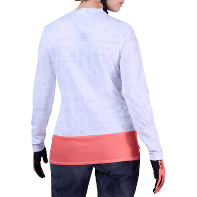 Maillot VTT Femme Fox Ranger Lunar SE Blanc Réfléchissant
