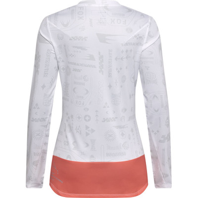 Maillot VTT Femme Fox Ranger Lunar SE Blanc Réfléchissant