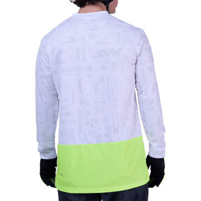 Maillot Fox Ranger LS Lunar SE réfléchissant blanc VTT homme Maillot Fox Ranger LS Lunar SE réfléchissant blanc VTT homme