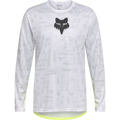 Maillot Fox Ranger LS Lunar SE réfléchissant blanc VTT homme