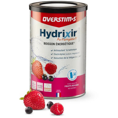 Hydrixir Overstims 600g Fruits Rouges - Boisson Énergétique Sport