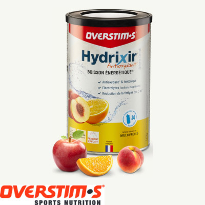 Hydrixir Overstims 600g Multifruits - Boisson Énergétique Sport