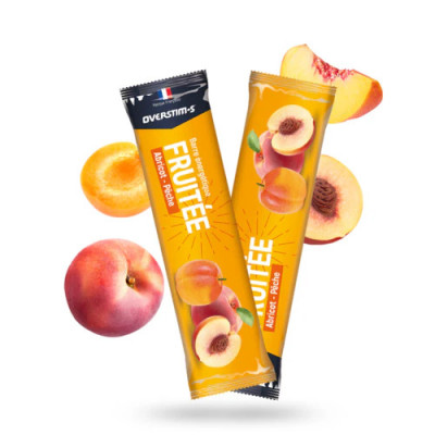 Barre OVERSTIMS abricot-pêche – Énergie digeste pendant l’effort