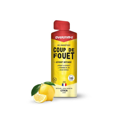 Gel OVERSTIMS Coup de Fouet citron – Énergie rapide et naturelle