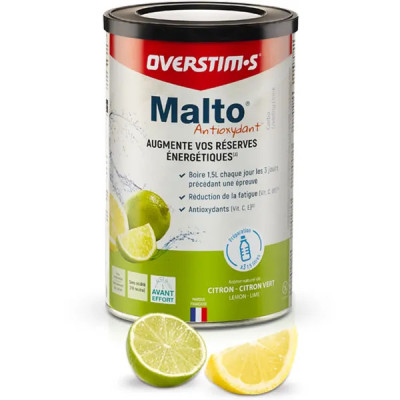 Malto Overstims citron 450g – Boisson énergétique avant effort