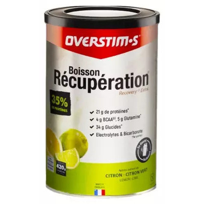 Boisson récupération Overstims 420g citron citron vert