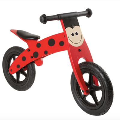 Draisienne bois Coccinelle rouge – Vélo enfant