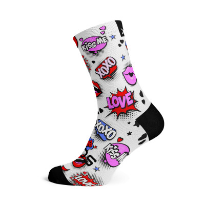 Chaussettes Sox Love Struck blanc rose – confort & style