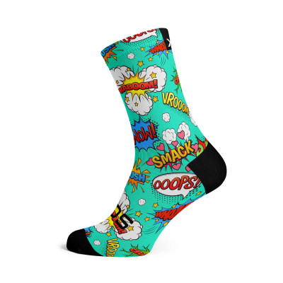 Chaussettes Sox Comic Turquoise – Style & Confort