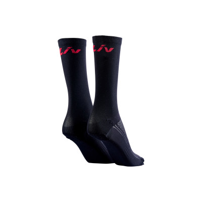 Chaussettes vélo femme Liv Humming Noires/Rouges VTT