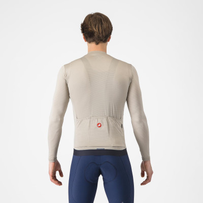Maillot Castelli Espresso LS – Thermique & respirant vélo beige Maillot Castelli Espresso LS – Thermique & respirant vélo beige