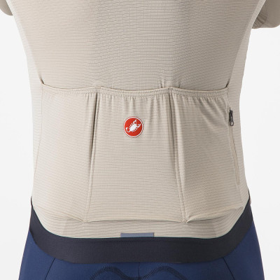 Maillot Castelli Espresso LS – Thermique & respirant vélo beige Maillot Castelli Espresso LS – Thermique & respirant vélo beige