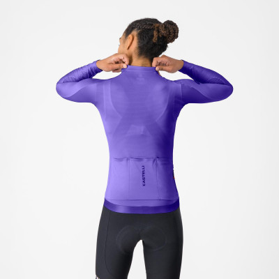 Maillot Castelli Espresso LS 2 W Violet – Femme vélo