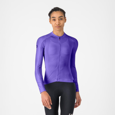 Maillot Castelli Espresso LS 2 W Violet – Femme vélo