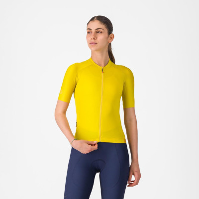 Maillot Castelli Espresso 2 W Jaune – Femme vélo été