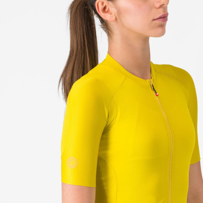 Maillot Castelli Espresso 2 W Jaune – Femme vélo été Maillot Castelli Espresso 2 W Jaune – Femme vélo été