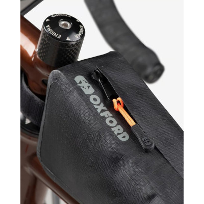 Oxford Aqua Evo Top Tube – Sac vélo étanche noir 1L