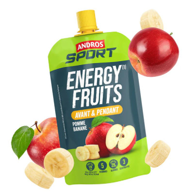 Gourde énergétique pomme-banane 114g – Andros Sport – Energie